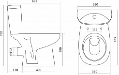 Santek Унитаз-Компакт Анимо 1WH302132 – фотография-9